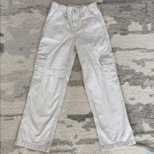 Abercrombie Girls Cream Cargo Pants